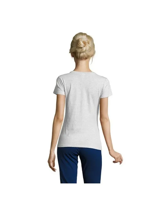 T-shirt Femme Personnalisable 100% Coton 150g REGENT Matières : PET recyclé Couleurs : noir impression haute définition