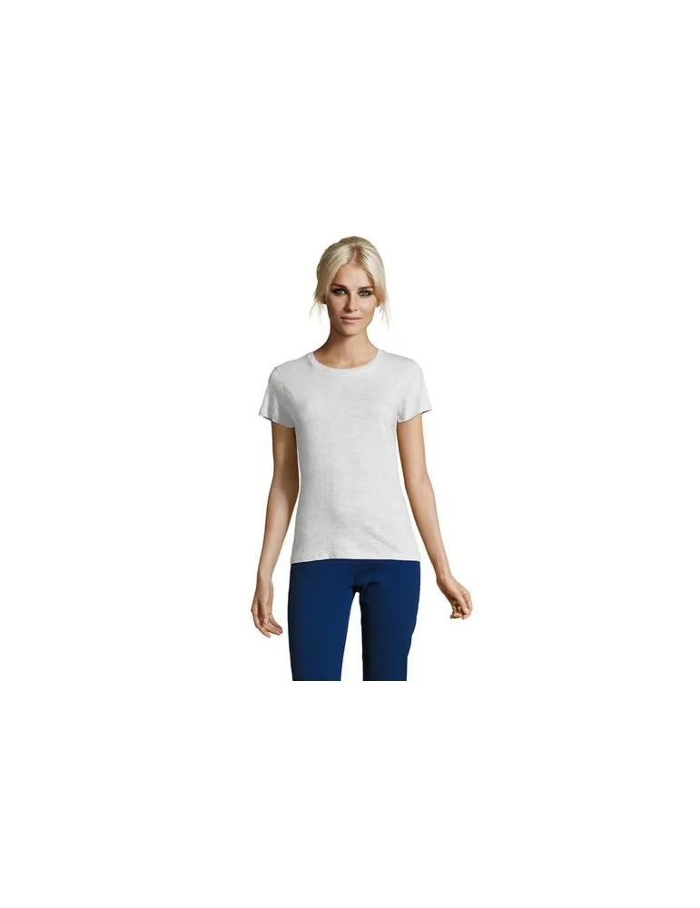 T-shirt Femme Personnalisable 100% Coton 150g REGENT Matières : PET recyclé Couleurs : naturel impression logo haute qualité