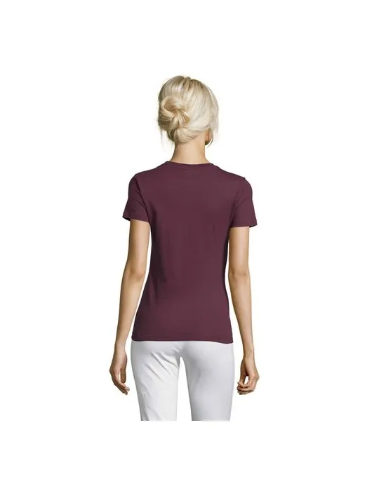 T-shirt Femme Personnalisable 100% Coton 150g REGENT Couleurs : blanc cadeau entreprise pas cher