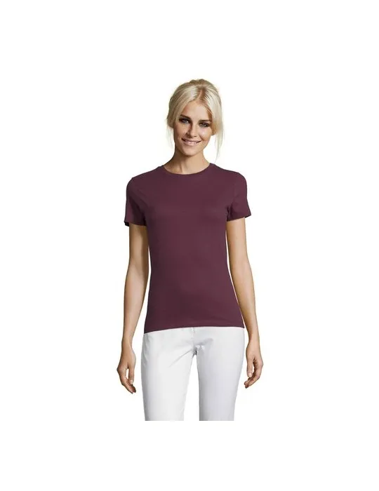 T-shirt Femme Personnalisable 100% Coton 150g REGENT Matières : plastique Couleurs : noir personnalisation sur mesure
