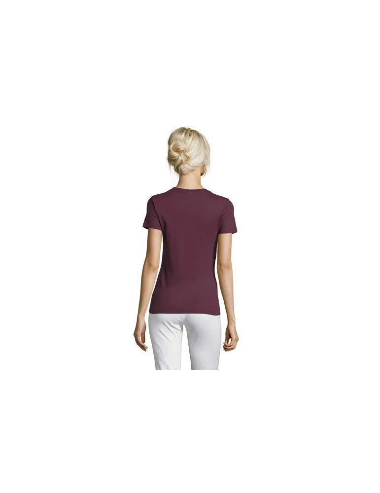 T-shirt Femme Personnalisable 100% Coton 150g REGENT Matières : plastique Couleurs : noir marquage laser ultra précis