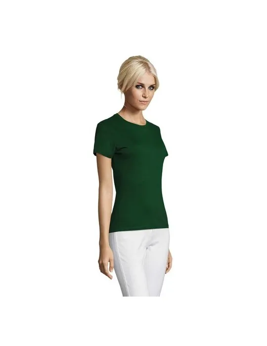 T-shirt Femme Personnalisable 100% Coton 150g REGENT Couleurs : blanc personnalisable avec votre logo