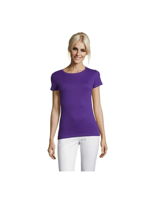 T-shirt Femme Personnalisable 100% Coton 150g REGENT Matières : bois cadeau entreprise pas cher