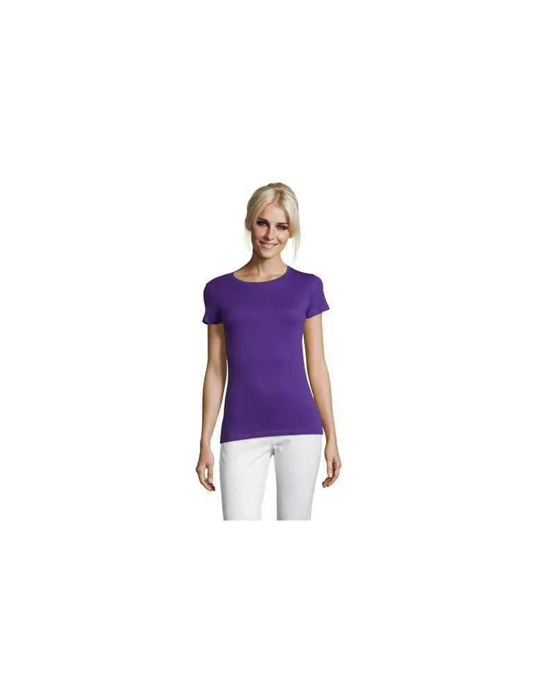 T-shirt Femme Personnalisable 100% Coton 150g REGENT Matières : MDF personnalisation rapide en France