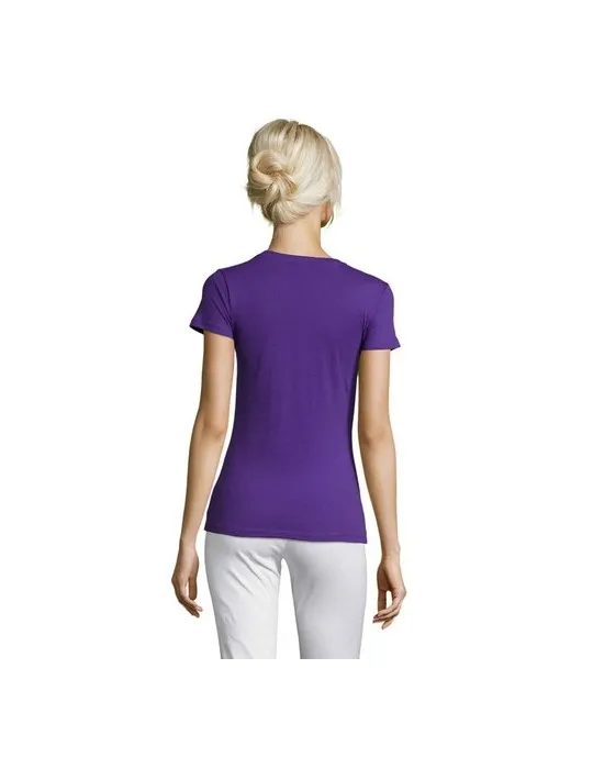 T-shirt Femme Personnalisable 100% Coton 150g REGENT Couleurs : gris personnalisable avec votre logo