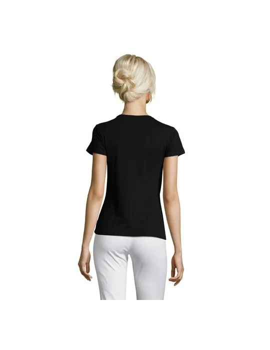 T-shirt Femme Personnalisable 100% Coton 150g REGENT Couleurs : gris marquage laser ultra précis