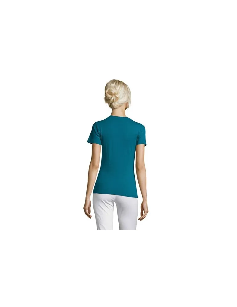 T-shirt Femme Personnalisable 100% Coton 150g REGENT Matières : polyester Couleurs : vert cadeau affaires élégant
