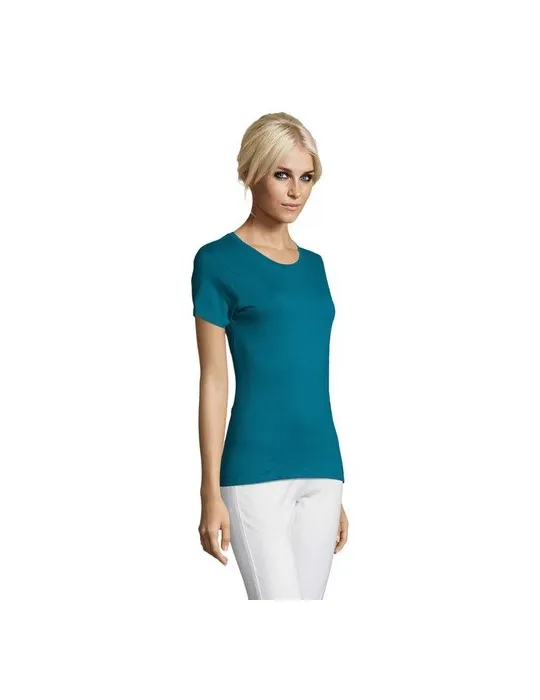 T-shirt Femme Personnalisable 100% Coton 150g REGENT Matières : polyester Couleurs : rouge impression haute définition