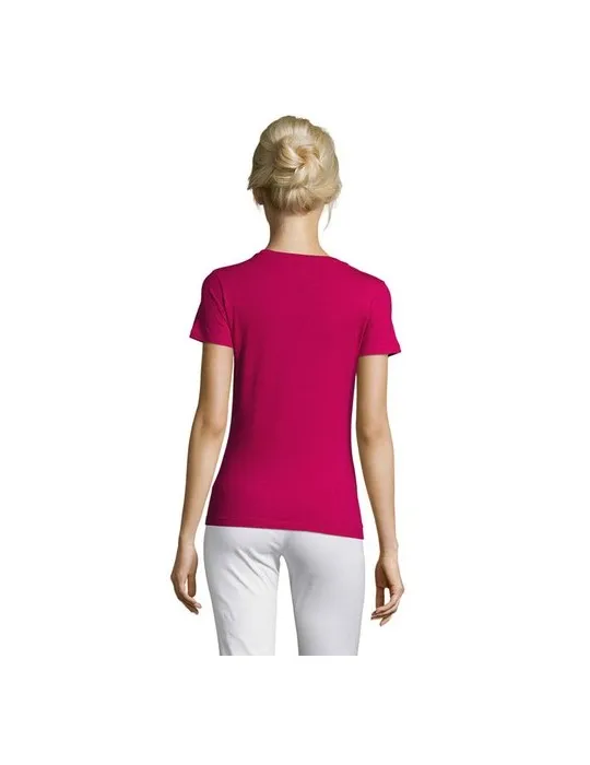 T-shirt Femme Personnalisable 100% Coton 150g REGENT Matières : bois Couleurs : naturel cadeau collaborateur premium