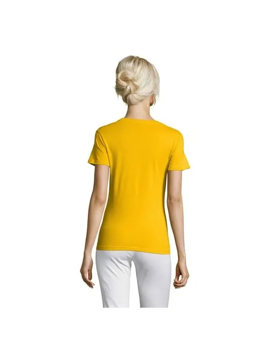 T-shirt Femme Personnalisable 100% Coton 150g REGENT Couleurs : bleu Matières : carton de lait recyclé personnalisation rapide e