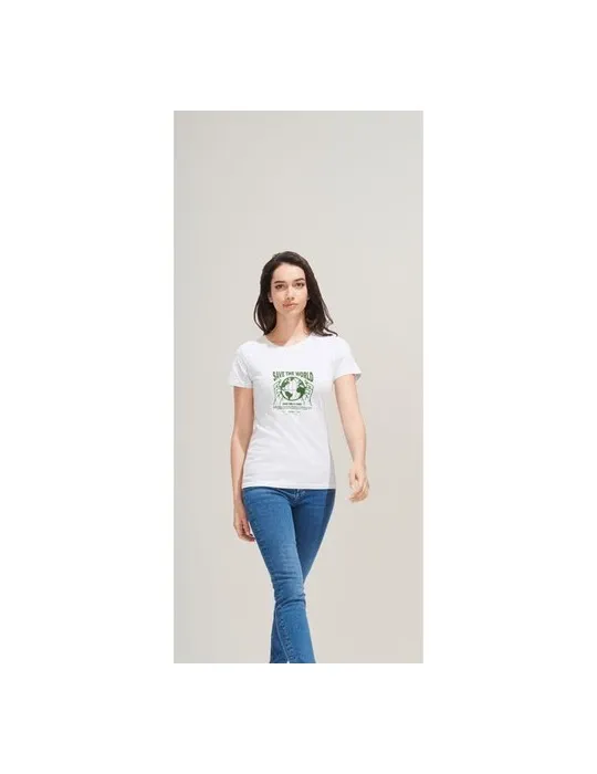 T-shirt Femme Personnalisable 100% Coton 150g REGENT Matières : bambou livraison express 24h 48h