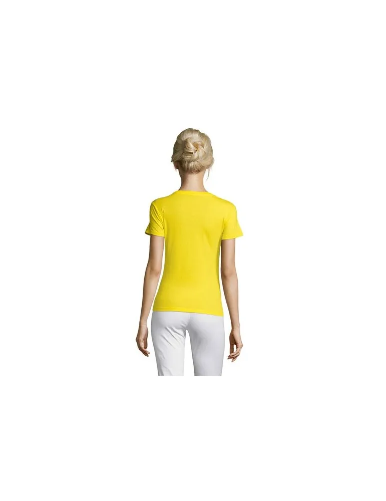 T-shirt Femme Personnalisable 100% Coton 150g REGENT Matières : bois Couleurs : naturel impression haute définition