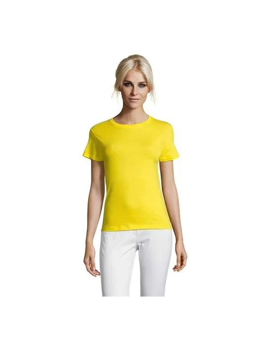 T-shirt Femme Personnalisable 100% Coton 150g REGENT Matières : bambou personnalisation rapide en France