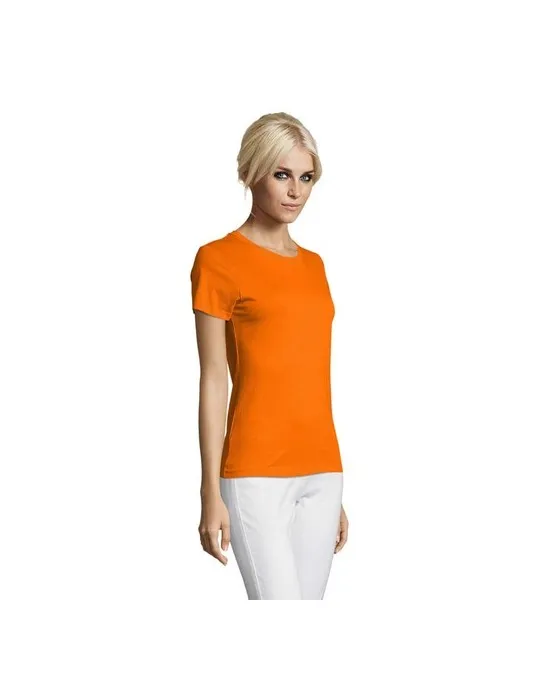 T-shirt Femme Personnalisable 100% Coton 150g REGENT Matières : bois Couleurs : naturel personnalisation rapide en France