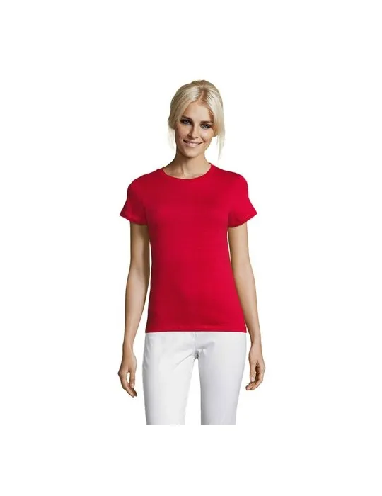 T-shirt Femme Personnalisable 100% Coton 150g REGENT Matières : bois Couleurs : naturel accessoire événementiel unique
