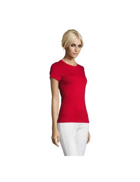 T-shirt Femme Personnalisable 100% Coton 150g REGENT Matières : bois Couleurs : naturel goodies publicitaire événementiel