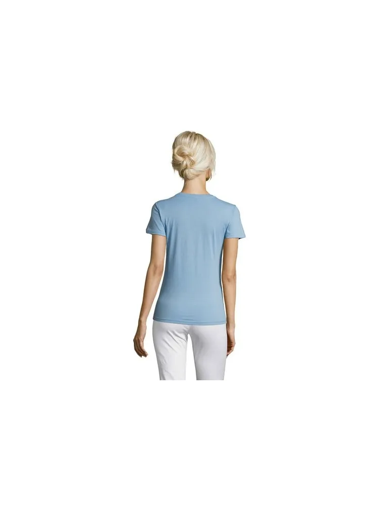 T-shirt Femme Personnalisable 100% Coton 150g REGENT Matières : bois Couleurs : naturel personnalisation rapide en France