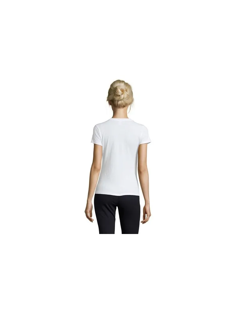 T-shirt Femme Personnalisable 100% Coton 150g REGENT Matières : PET recyclé Couleurs : noir livraison express 24h 48h