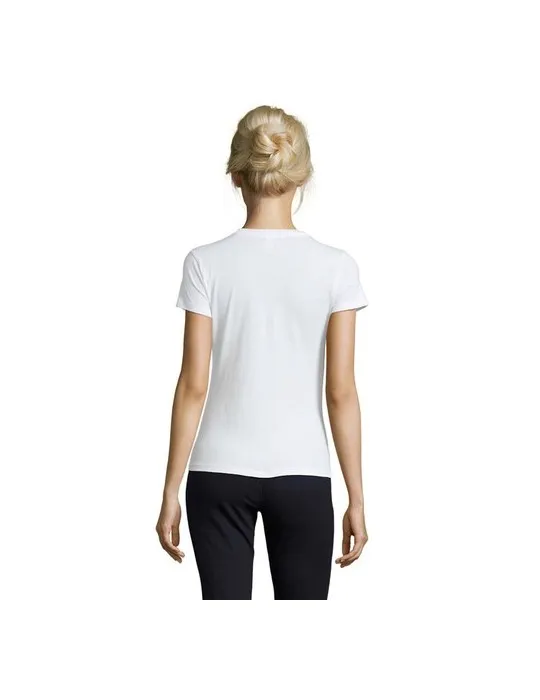 T-shirt Femme Personnalisable 100% Coton 150g REGENT Matières : PET recyclé Couleurs : noir livraison express 24h 48h