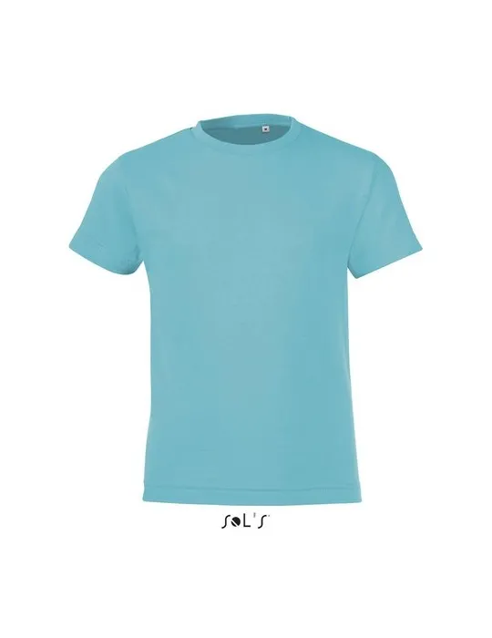 T-shirt personnalisé 100% coton enfant Régent Fit Couleurs : jaune fluo goodies entreprise design