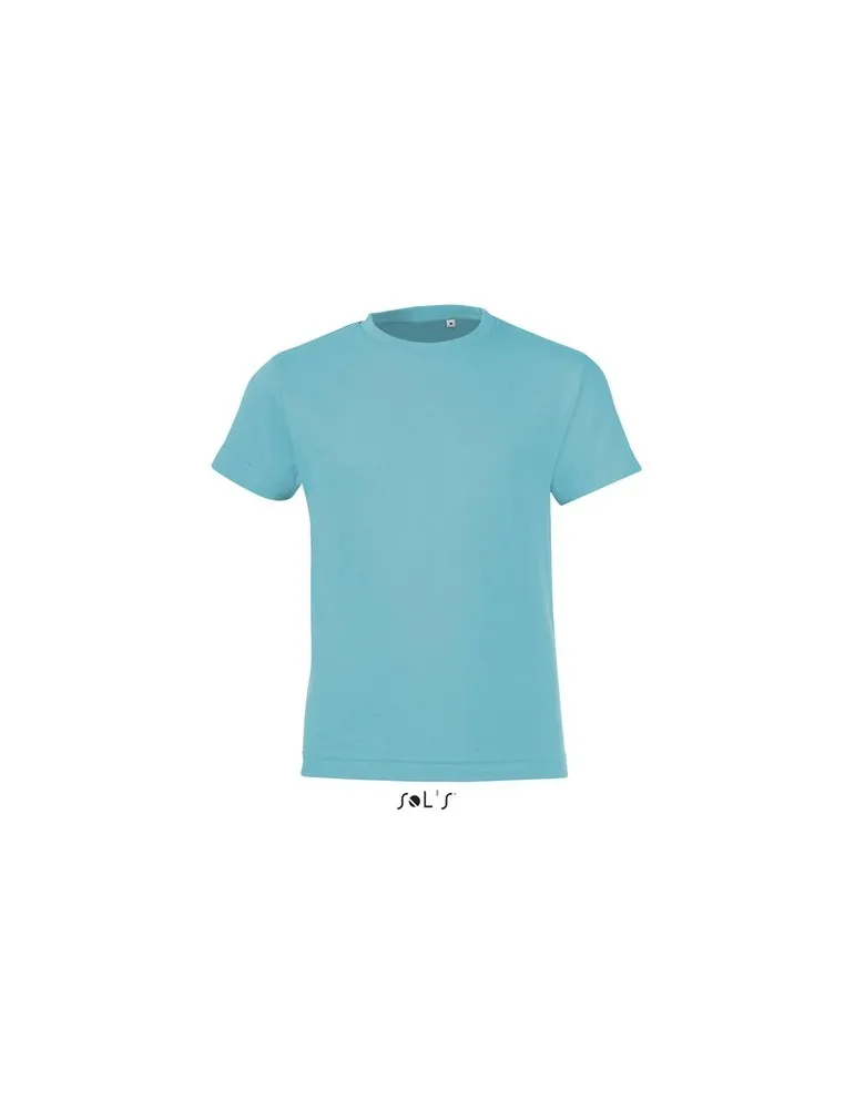 T-shirt personnalisé 100% coton enfant Régent Fit Matières : tritan Couleurs : vert cadeau client original