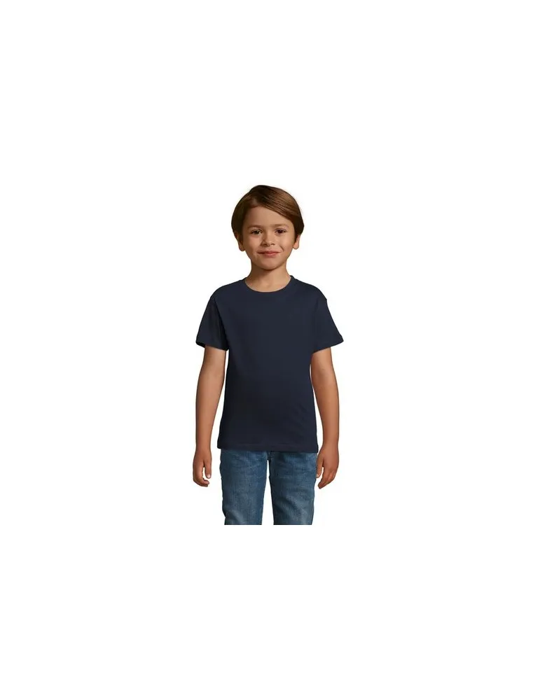 T-shirt personnalisé 100% coton enfant Régent Fit Matières : microfibre Couleurs : noir personnalisation rapide en France