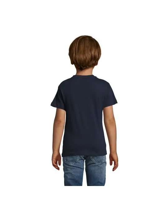 T-shirt personnalisé 100% coton enfant Régent Fit Matières : microfibre Couleurs : rouge marquage couleur éclatante