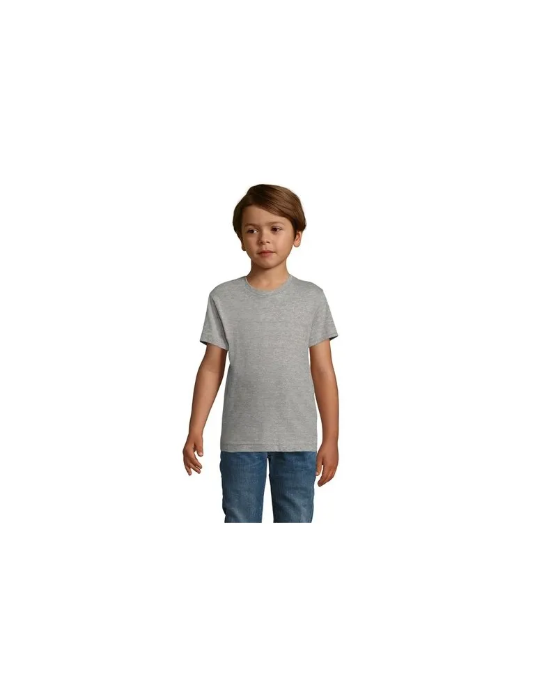 T-shirt personnalisé 100% coton enfant Régent Fit Couleurs : orange fluo objet promo petit budget