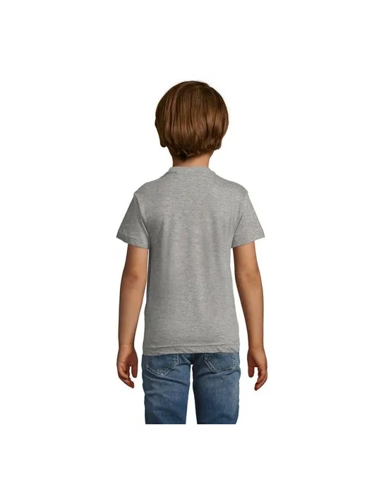 T-shirt personnalisé 100% coton enfant Régent Fit Couleurs : orange fluo cadeau affaires élégant