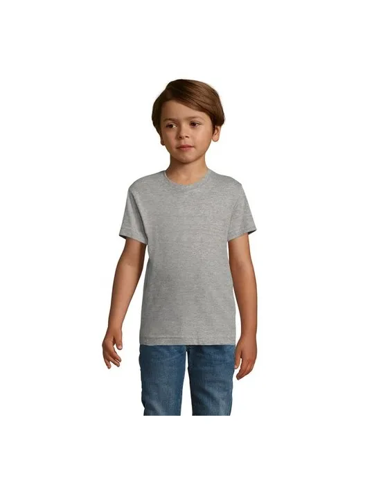 T-shirt personnalisé 100% coton enfant Régent Fit Couleurs : jaune fluo cadeau client original