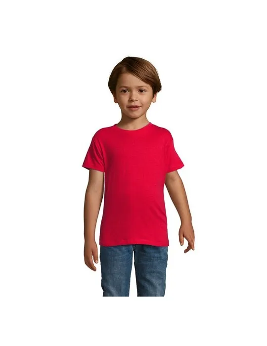 T-shirt personnalisé 100% coton enfant Régent Fit Couleurs : jaune fluo cadeau entreprise pas cher