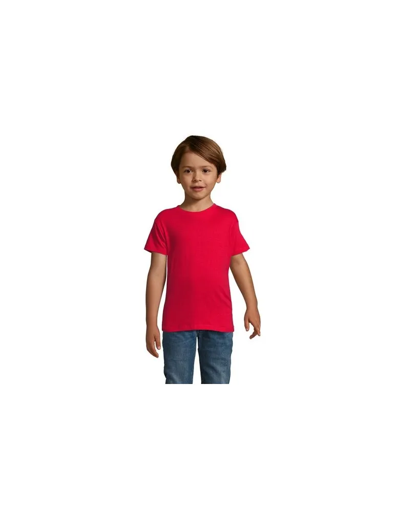 T-shirt personnalisé 100% coton enfant Régent Fit Matières : tritan Couleurs : bleu impression haute définition