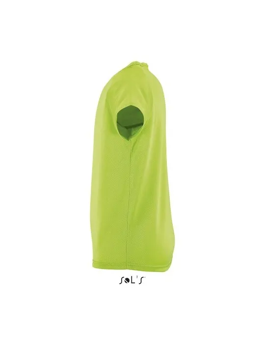 T-shirt Enfant Sportif Personnalisé 140g - SOL'S Couleurs : vert clair personnalisable avec votre logo
