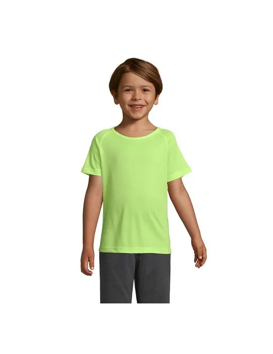 T-shirt Enfant Sportif Personnalisé 140g - SOL'S marquage laser ultra précis