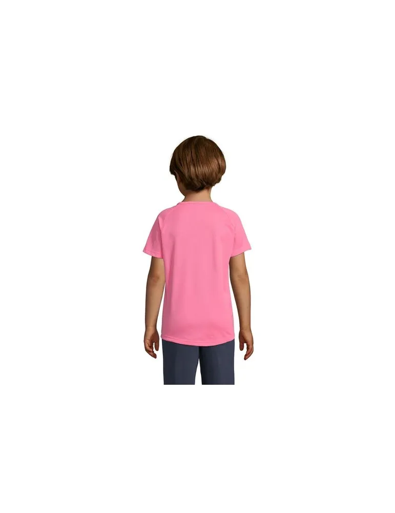 T-shirt Enfant Sportif Personnalisé 140g - SOL'S marquage couleur éclatante