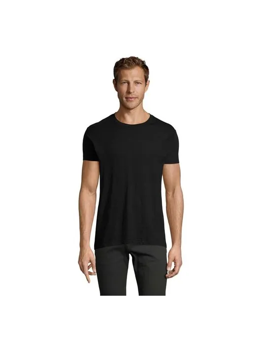 T-Shirt Personnalisé Homme Publicitaire REGENT FIT Couleurs : noir cadeau affaires élégant