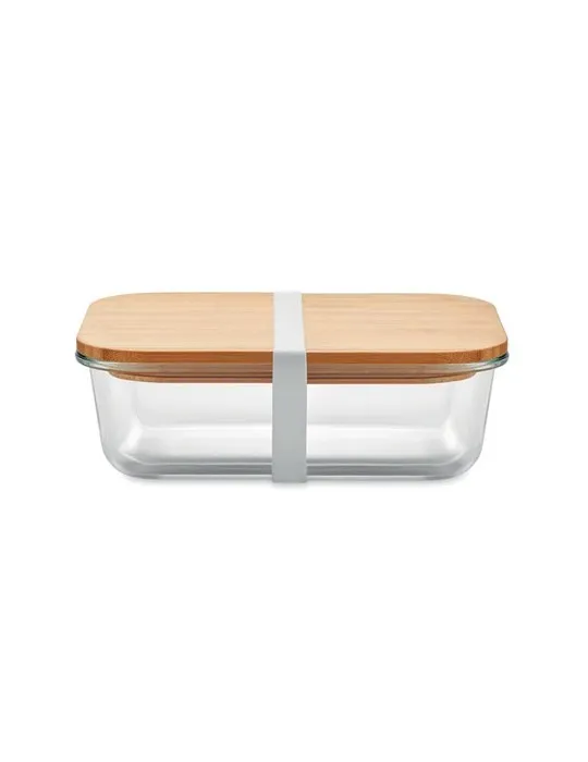 Lunchbox écologique en verre et bambou TUNDRA Matières : carton Couleurs : blanc