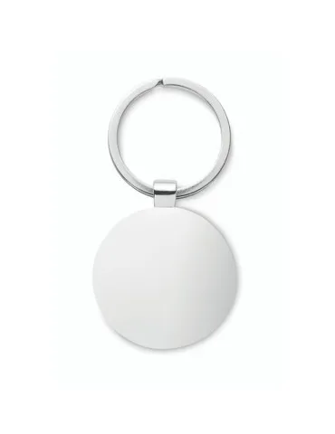 Porte-clés rond en métal et bambou personnalisable BENDIGO Matières : plastique Couleurs : rose 2
