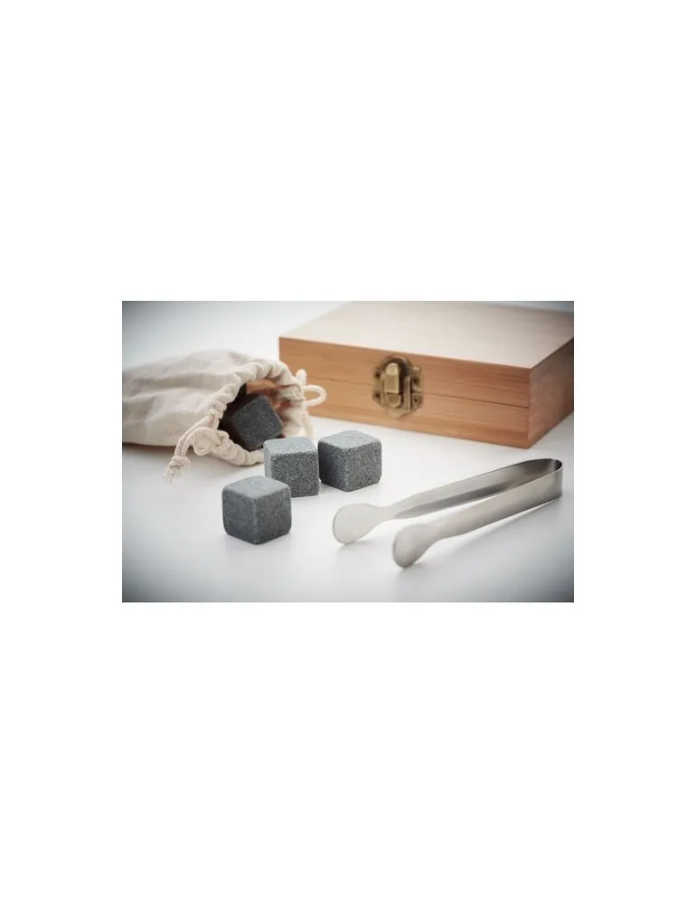 9 cubes-glaçons en pierre DUNDALK - Fraîcheur durable