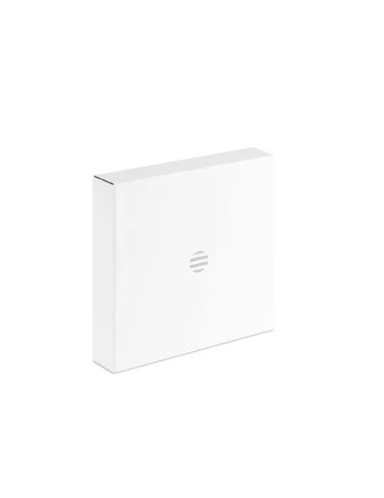 Chargeur sans fil écologique en bambou personnalisé DESPAD Matières : carton Couleurs : blanc objet promotionnel éco-responsable