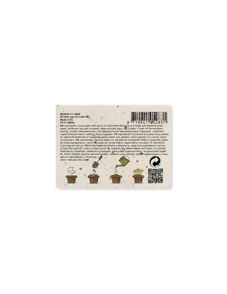 Bloc-notes GROW ME : Écologique et Transformable