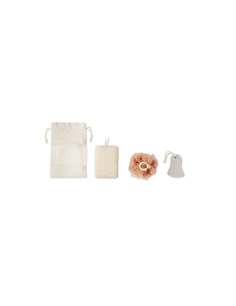Set de bain pochette coton CUIDA SET