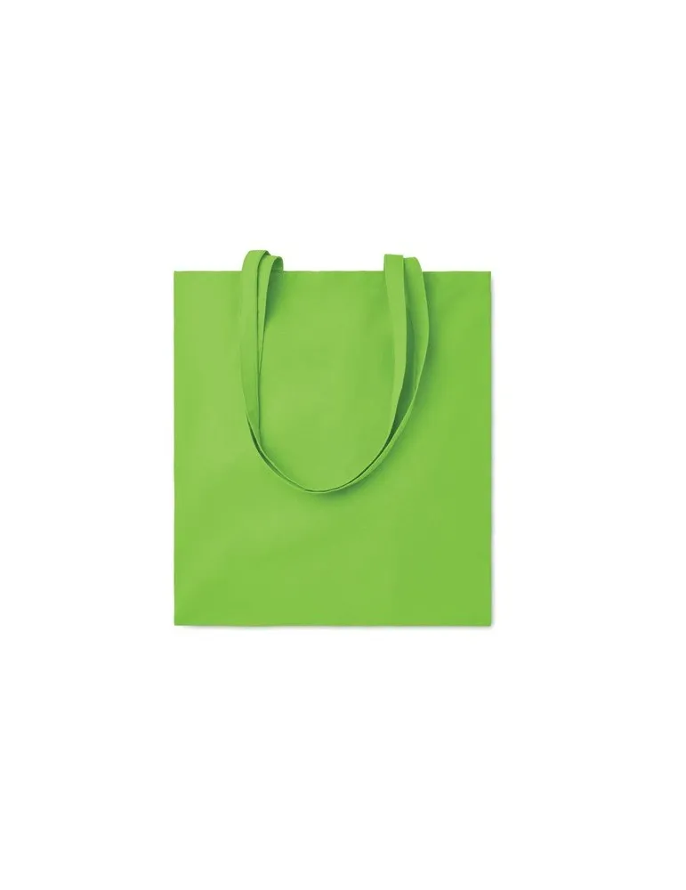 Sac shopping écologique en coton 180gr/m² - COTTONEL COLOUR Matières : coton biologique Couleurs : rouge impression logo haute q