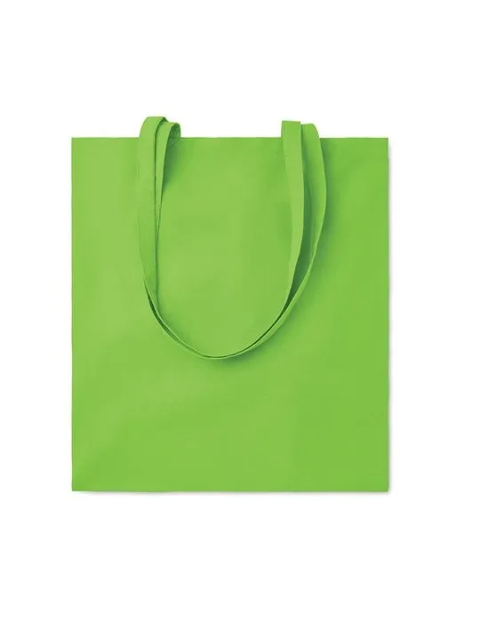 Sac shopping écologique en coton 180gr/m² - COTTONEL COLOUR Matières : coton biologique Couleurs : rouge impression logo haute q