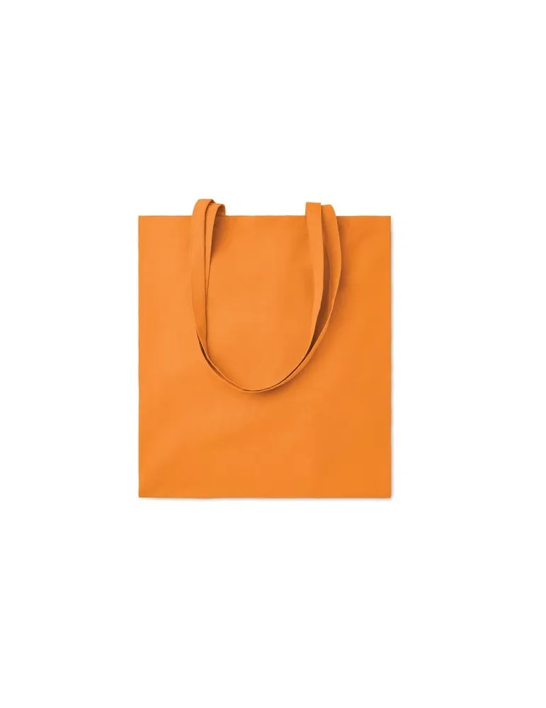 Sac shopping écologique en coton 180gr/m² - COTTONEL COLOUR Matières : coton biologique Couleurs : blanc cadeau affaires élégant