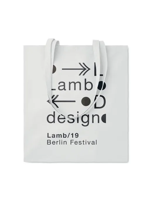 Sac shopping écologique en coton 180gr/m² - COTTONEL COLOUR Matières : coton biologique Couleurs : gris goodies publicitaire évé