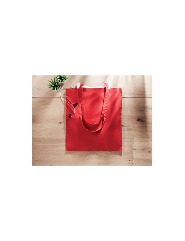 Sac shopping écologique en coton 180gr/m² - COTTONEL COLOUR Matières : coton Couleurs : blanc personnalisable avec votre logo