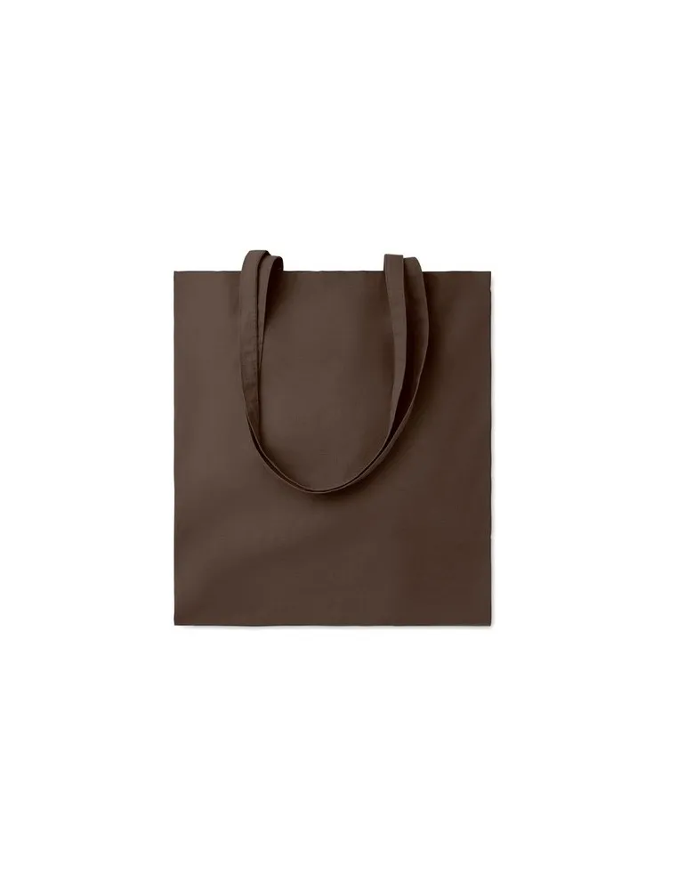 Sac shopping écologique en coton 180gr/m² - COTTONEL COLOUR Matières : coton Couleurs : noir cadeau entreprise pas cher