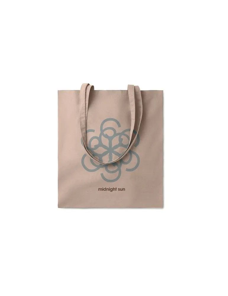 Sac shopping écologique en coton 180gr/m² - COTTONEL COLOUR Matières : coton Couleurs : orange objet promotionnel éco-responsabl