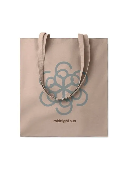 Sac shopping écologique en coton 180gr/m² - COTTONEL COLOUR Matières : coton Couleurs : orange objet promotionnel éco-responsabl